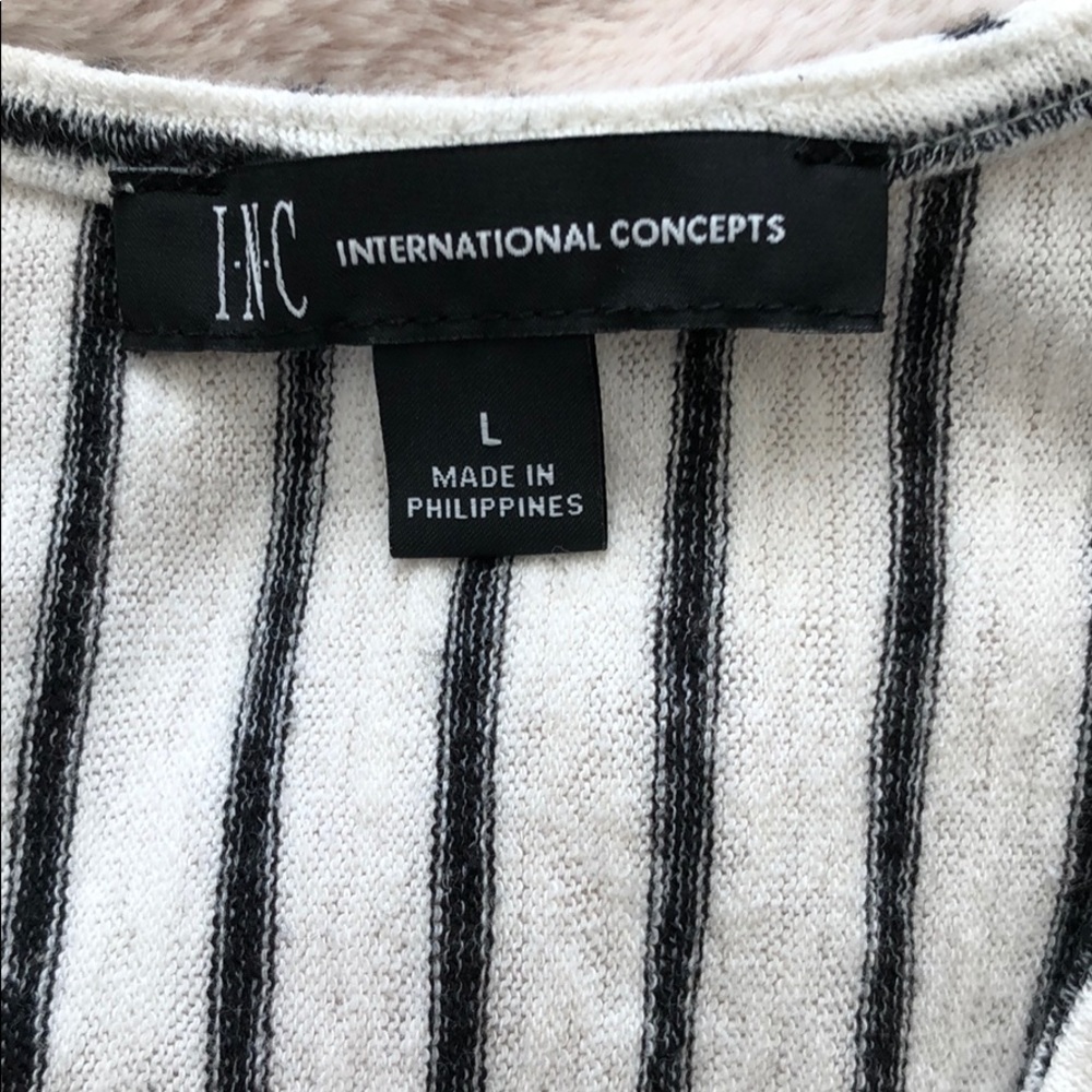 INC Women’s Wrap 3/4 Length Sleeve Top Large - Picture 7 of 12